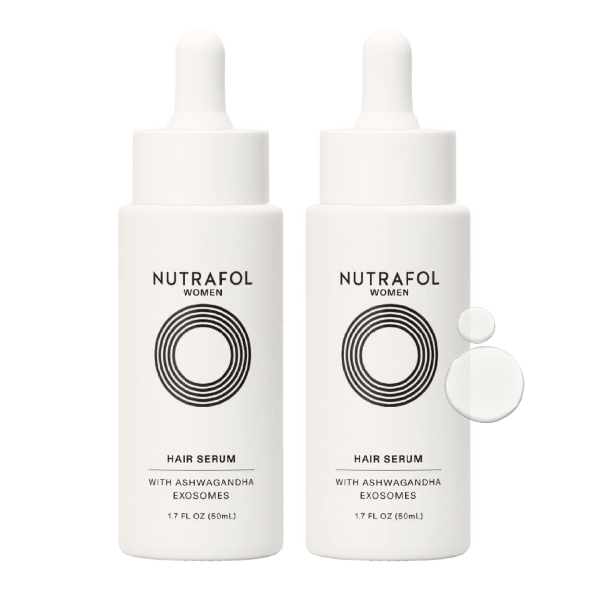 Nutrafol Women's Hair Serum, Vegan, Daily Hair Care, Lightweight, Fast-Absorbing