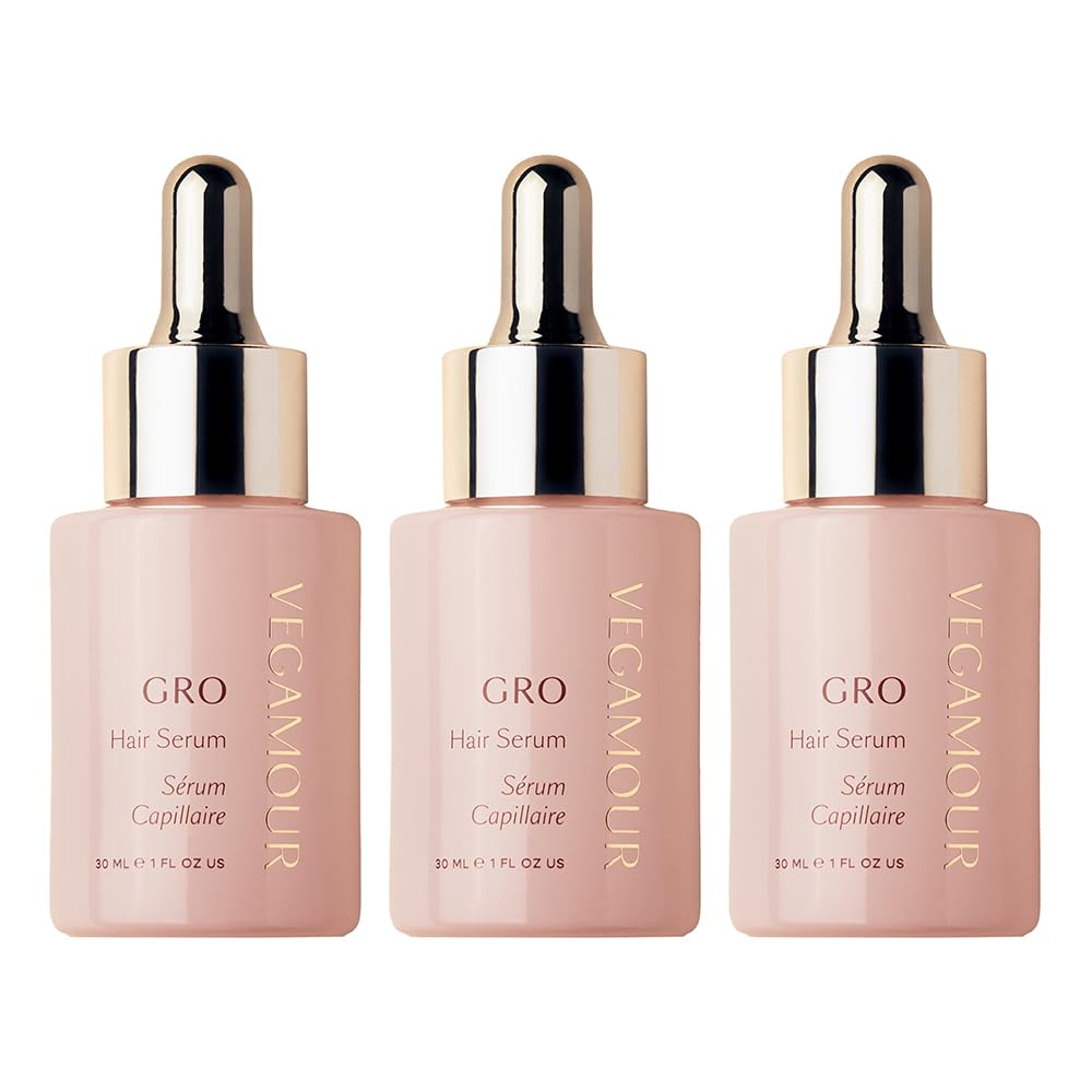 VEGAMOUR GRO Hair Serum | Hair & Scalp Wellness Support | Non-Greasy Formula | Bergamot Scent | Vegan & Cruelty-Free
