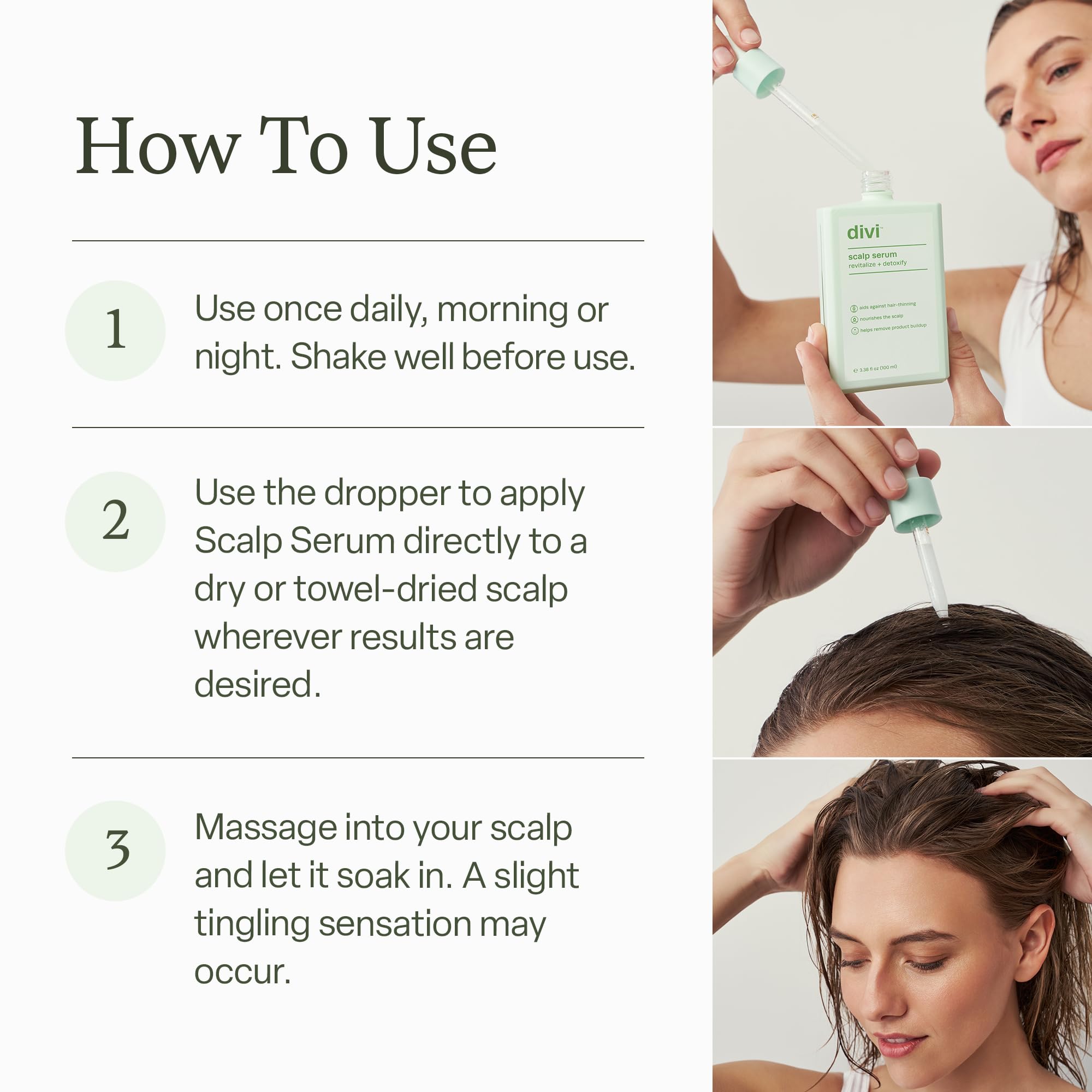 DIVI Scalp Serum | Daily Hair & Scalp Wellness Formula | Amino Acids, Caffeine & Rosemary Oil | Reduces Oil & Product Buildup