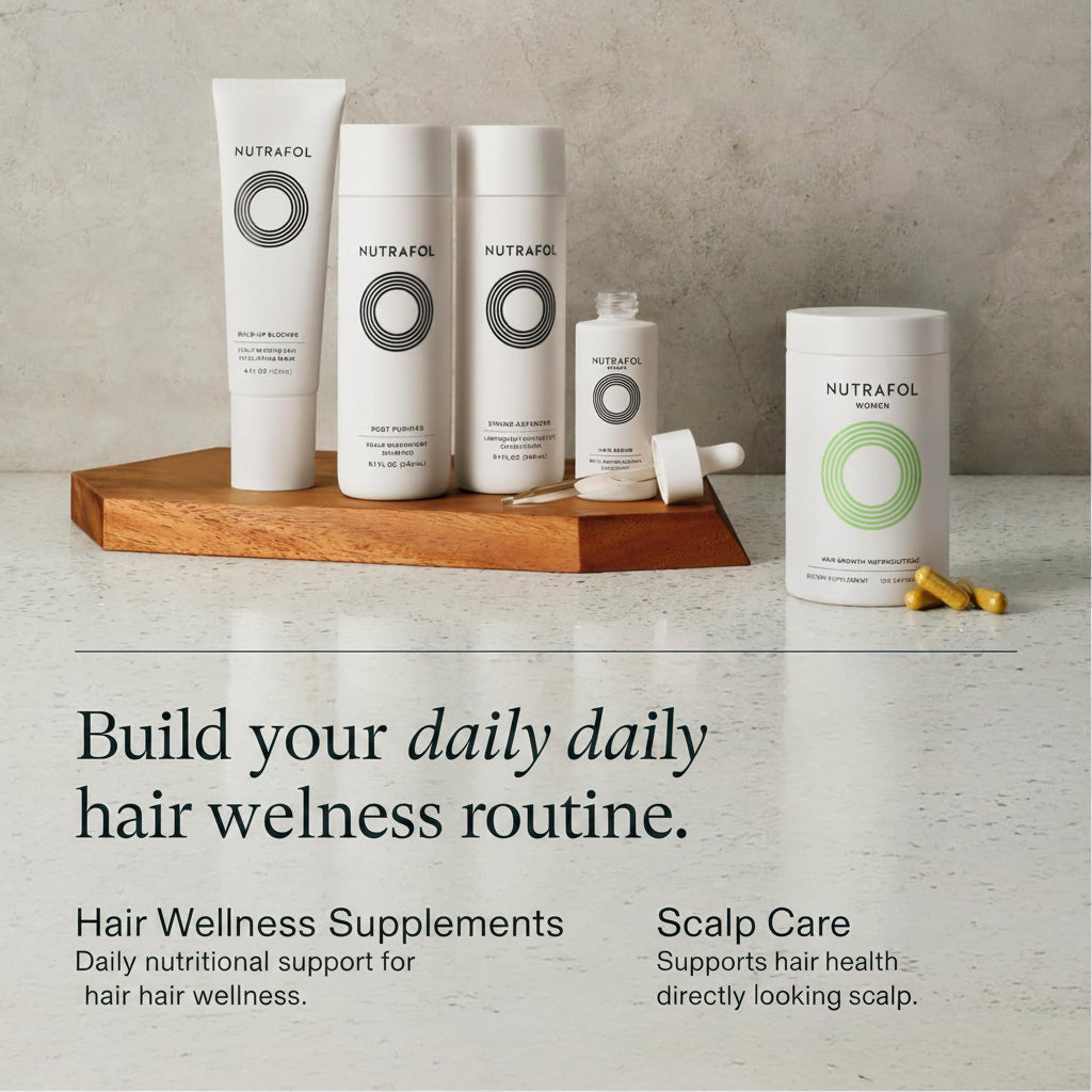 Nutrafol Women's Hair Wellness Supplement for Ages 18-44, Daily Hair & Scalp Support, 1 Month Supply