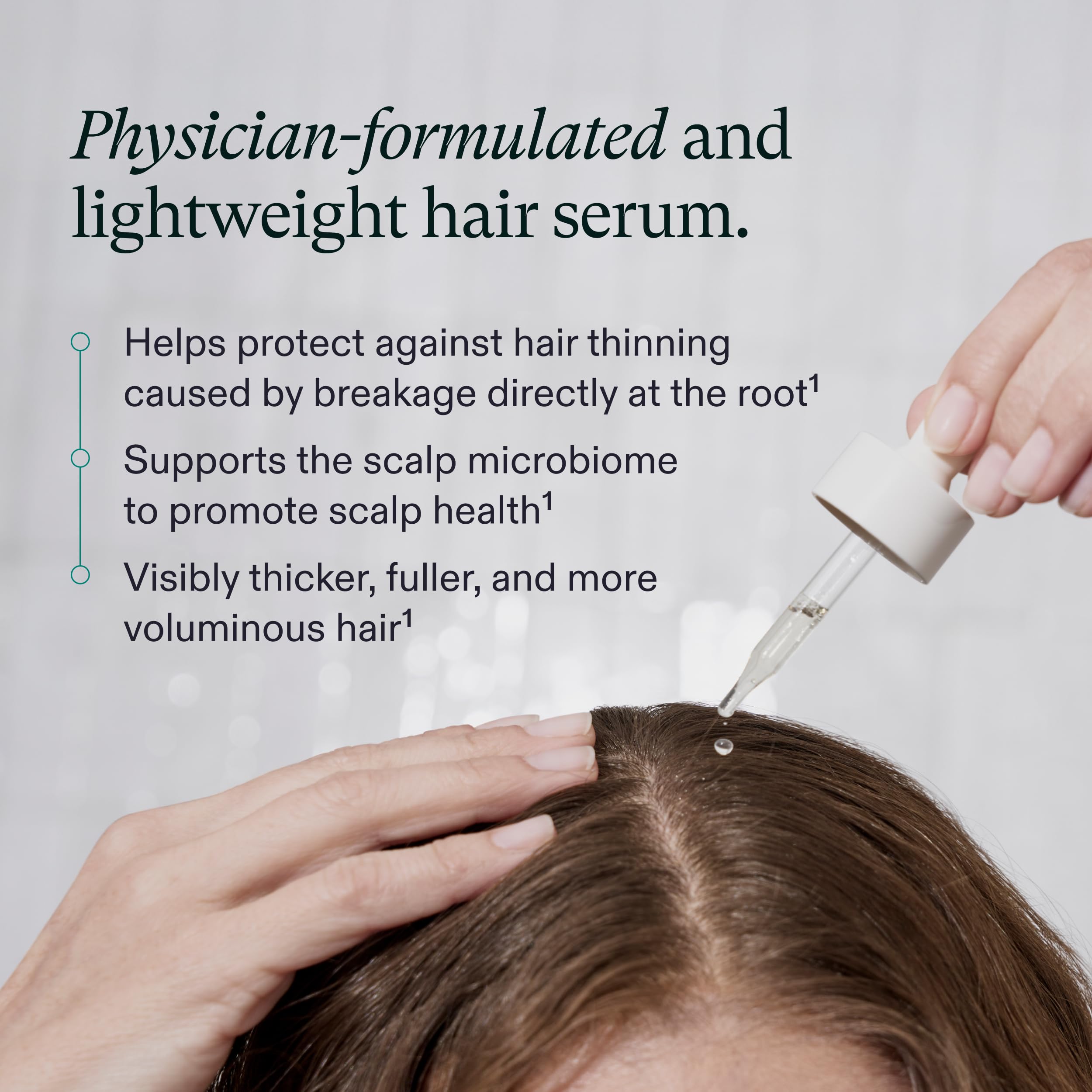 Nutrafol Women's Hair Serum, Vegan, Daily Hair Care, Lightweight, Fast-Absorbing